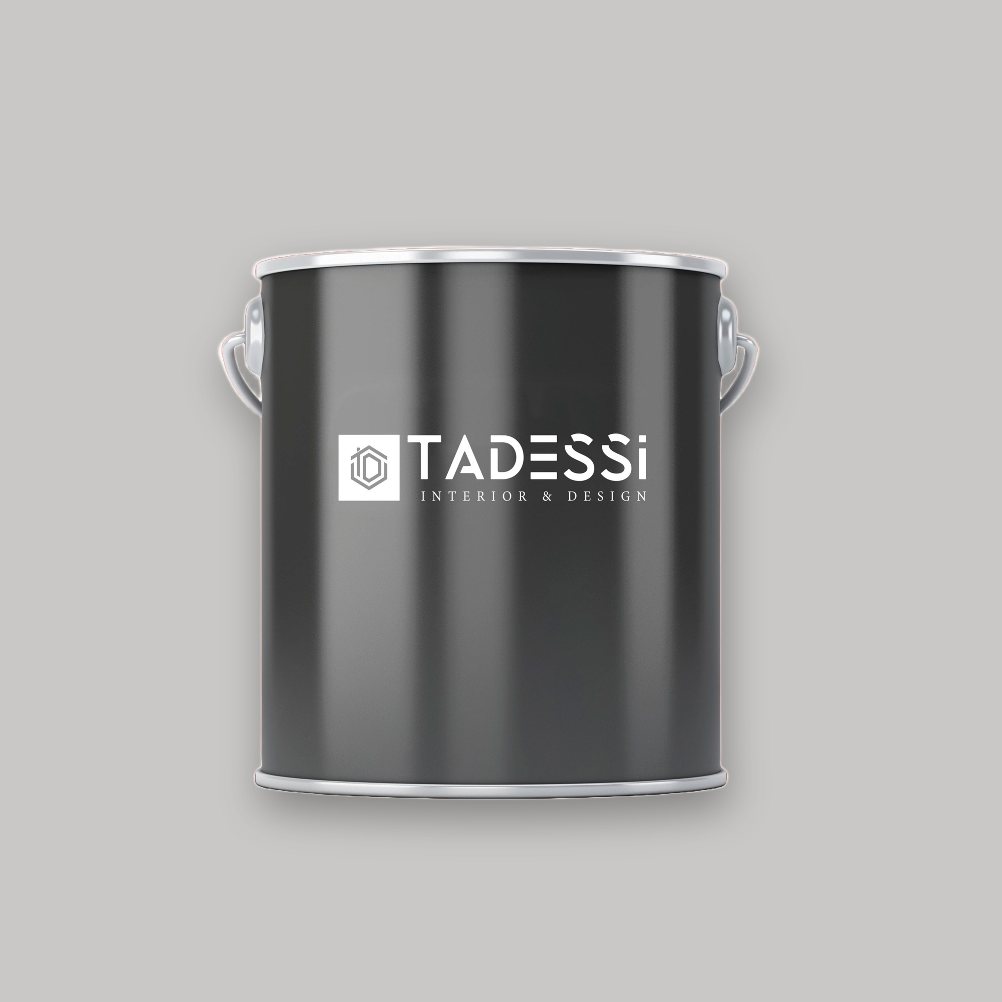 TADESSI Wall Select - Wandfarbe Grau  - Kieselgrau -  Hochwertige Innenfarbe  -  Intensive Farbkraft