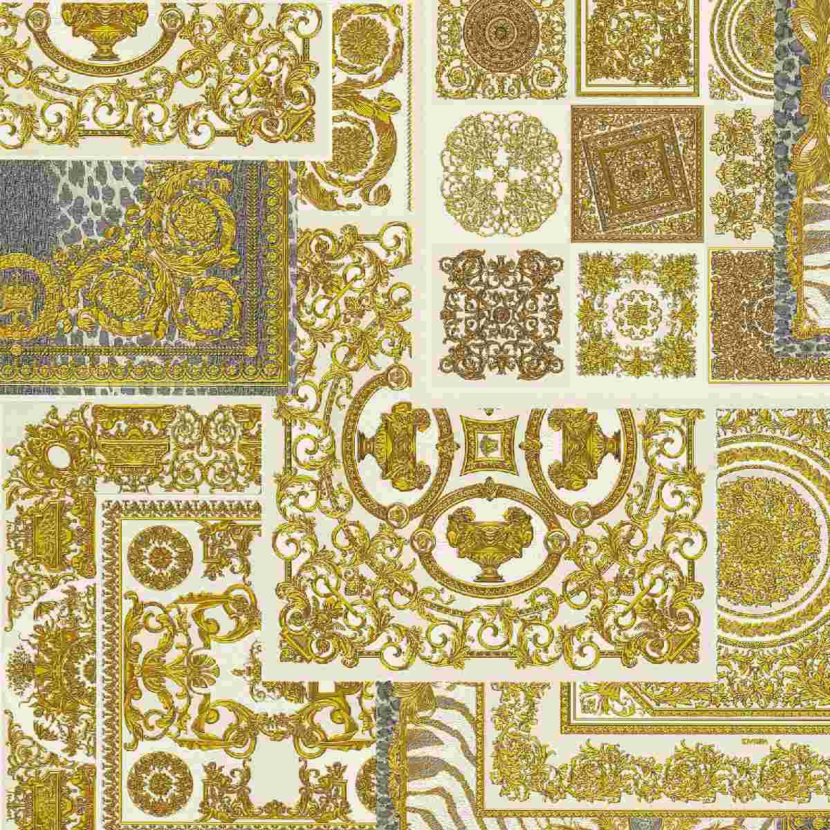 Design Tapete Versace 4 | No. 10181 | Vliestapete Barockoptik | 0.70 m x 10.05 m | Gold