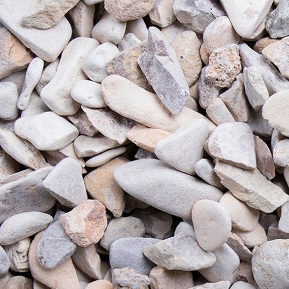 Begakies 8 - 16 mm Ghiaia decorativa in quarzo Ghiaia per giardino Beige Grigio Decorazione da giardino GSH