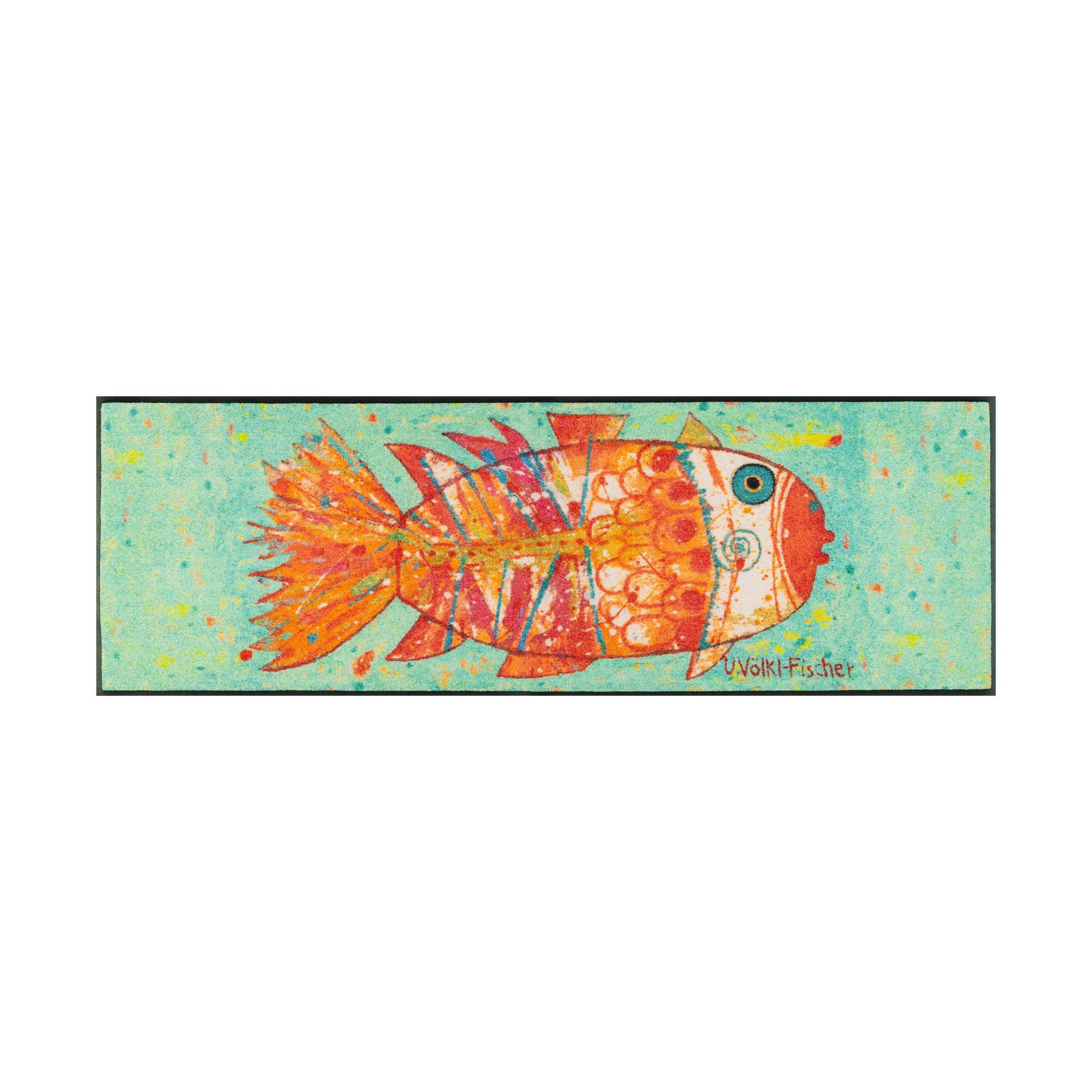 Fußmatte Unterwasserwelt 180 x 60 cm Schmutzfangmatte waschbar Floornovo Trend Design