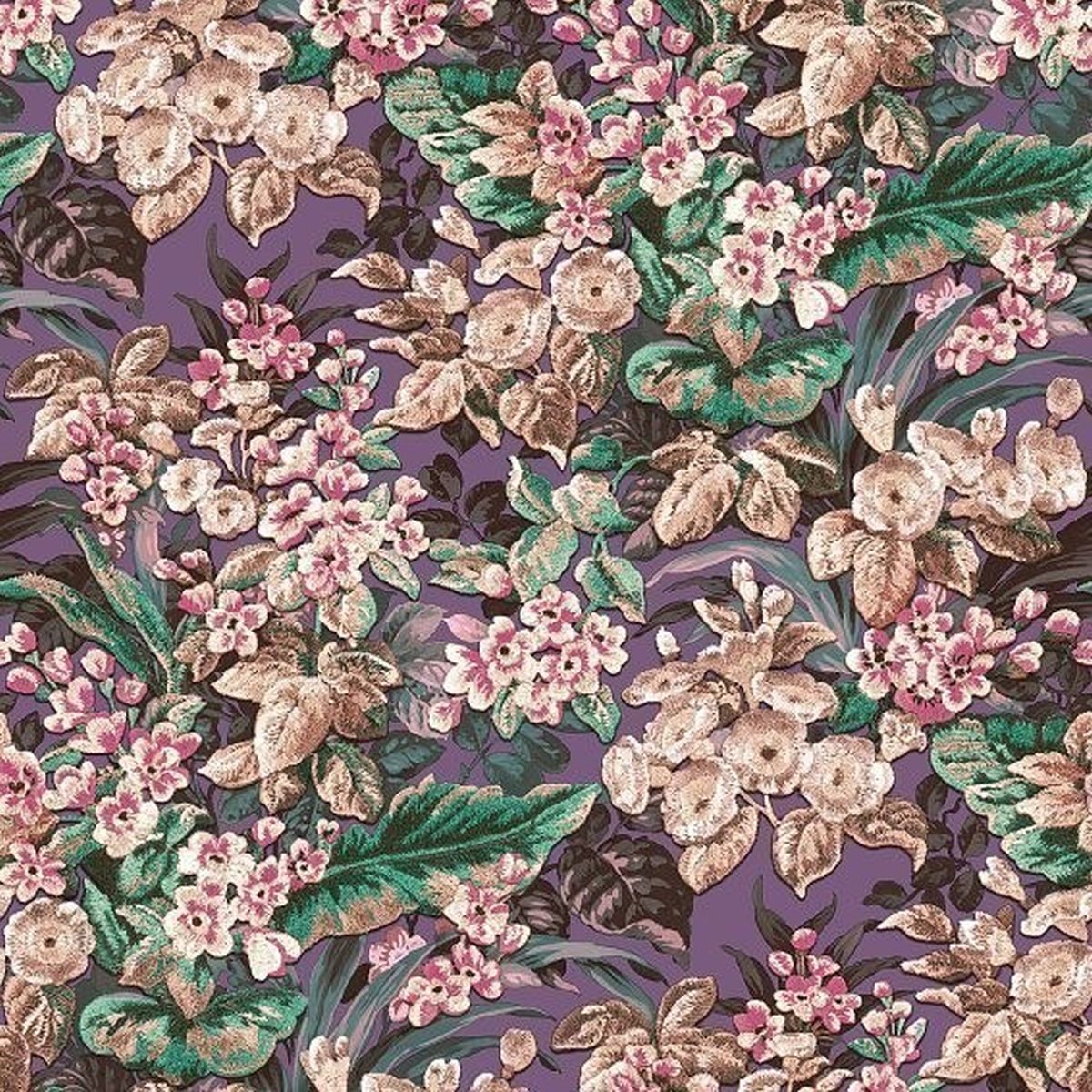 DesignID Beaux Art2 | BA220024 | papier peint intissé vintage | 0.53 m x 10.05 m | violet