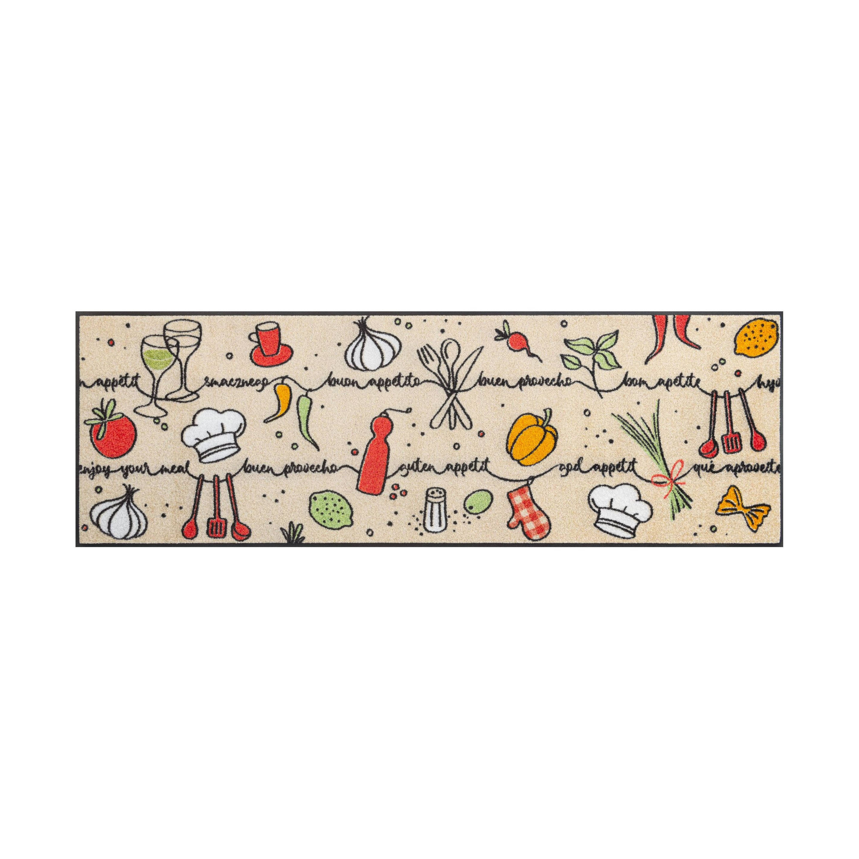 Fußmatte Geschmackslinie Schmutzfangmatte waschbar verschiedene Größen Floornovo Trend Design