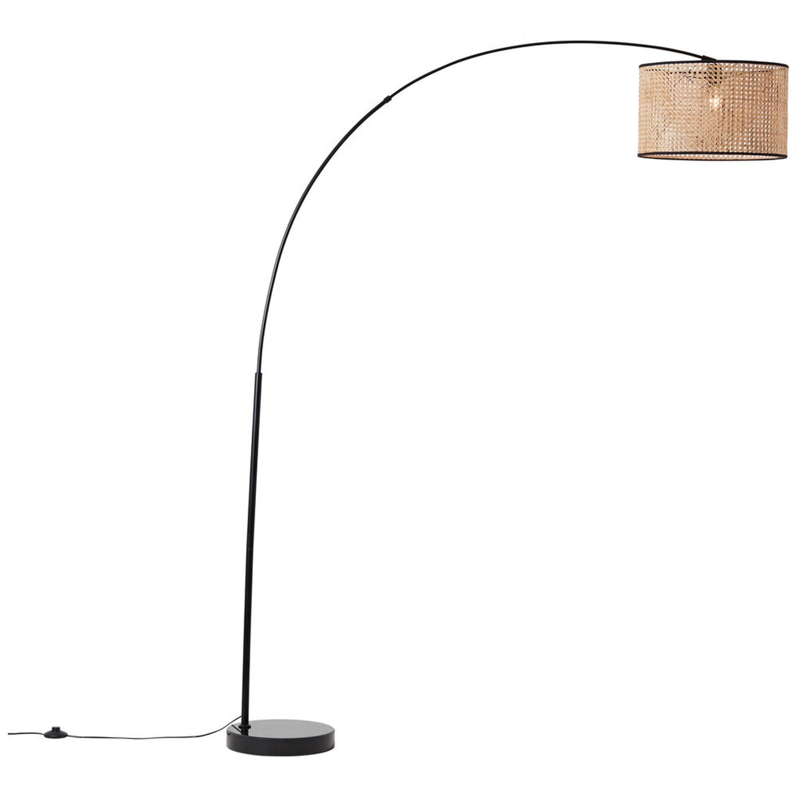 Stehleuchte 200 x 43 x 160 cm Beige Rattan Stehlampe Natürlich Boho Harmonisch
