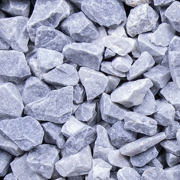 Grava azul cristal de 8 a 16 mm, grava premium, mármol, piedra natural, piedras azules para jardín GSH
