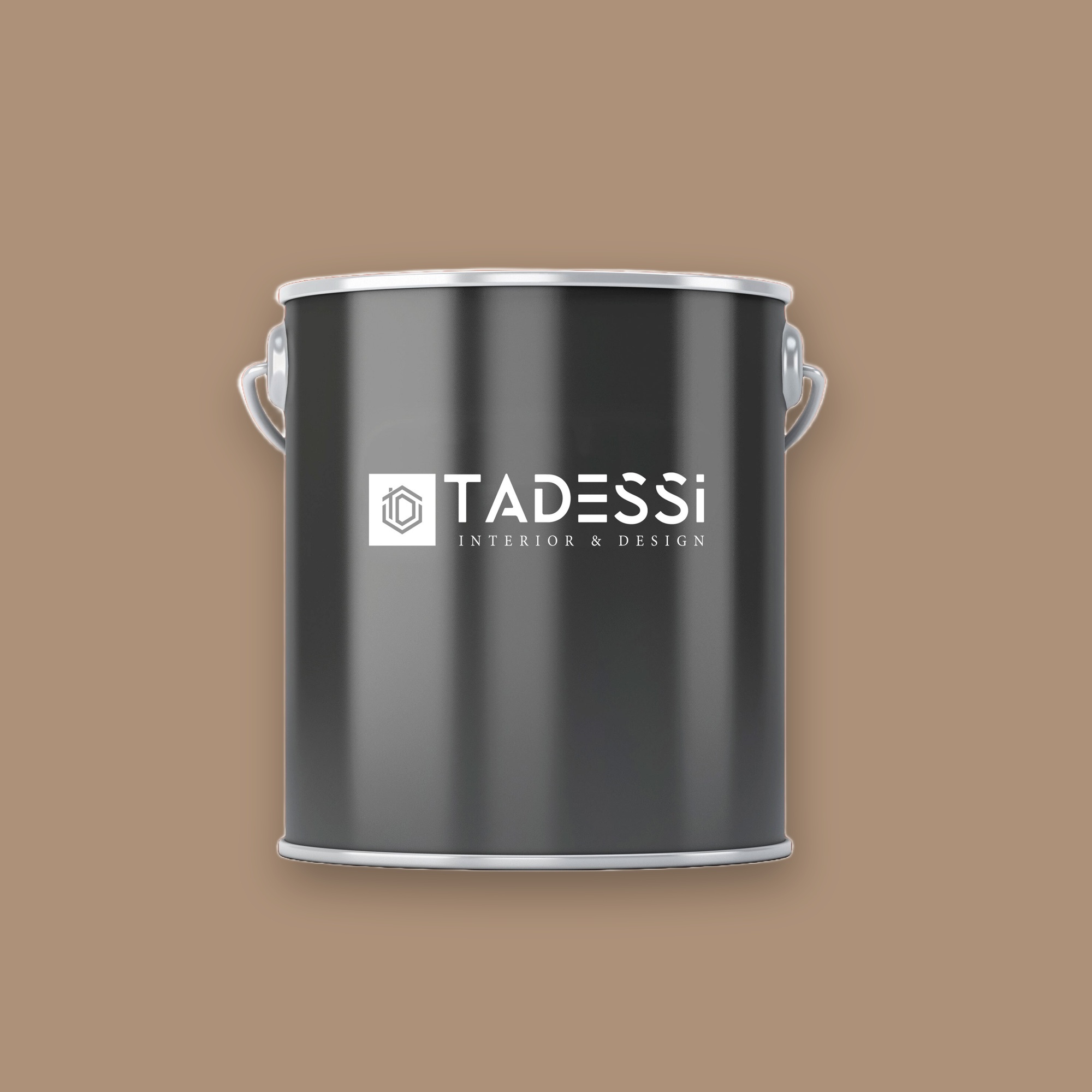 TADESSI Wall Select Wandfarbe Braun - Lederbraun - Hochwertige Innenfarbe - Intensive Farbkraft