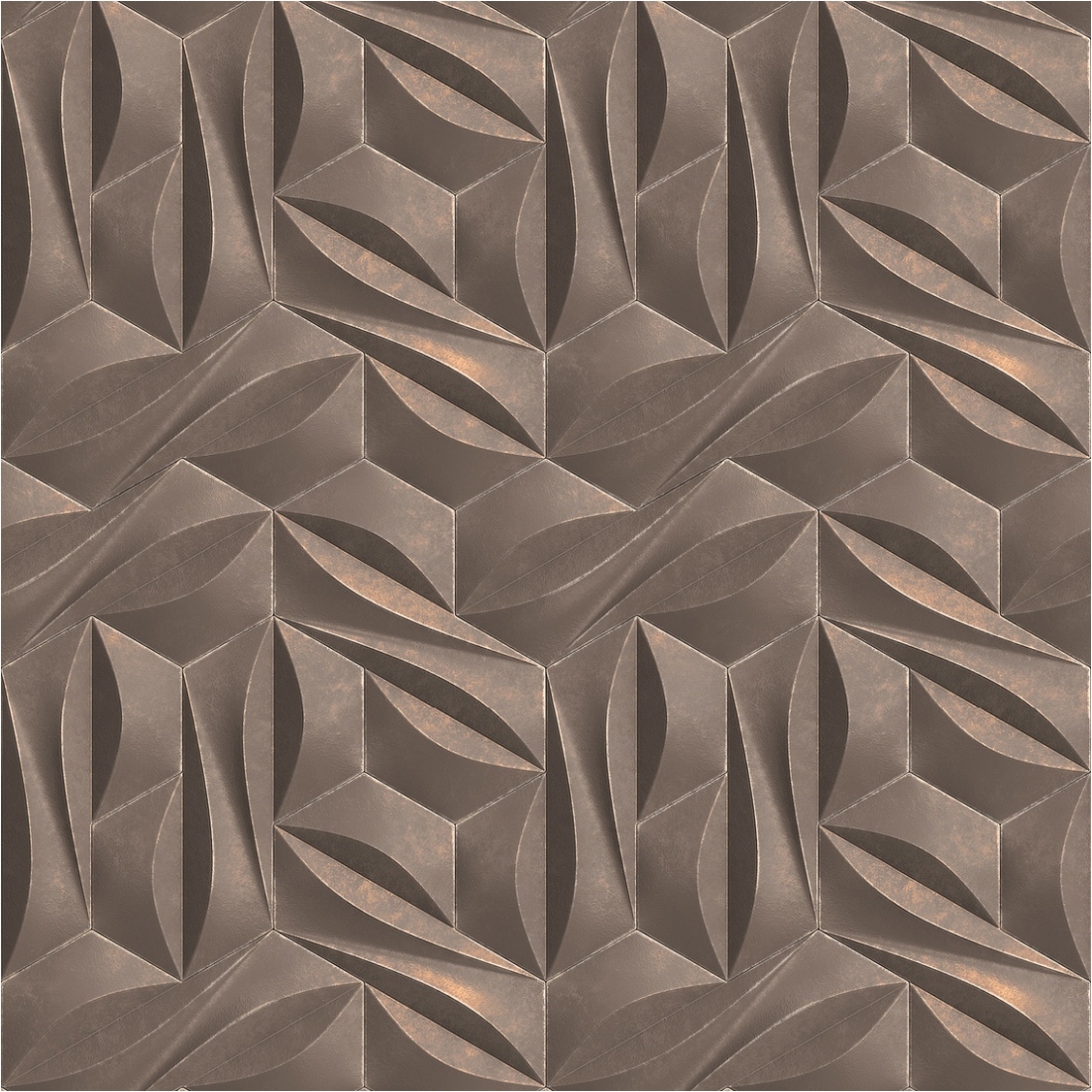 Fototapete 3D M1-No.11579 | Vliestapete Grafik | Grau | Bronze | Wohnzimmer | Schlafzimmer | Küche