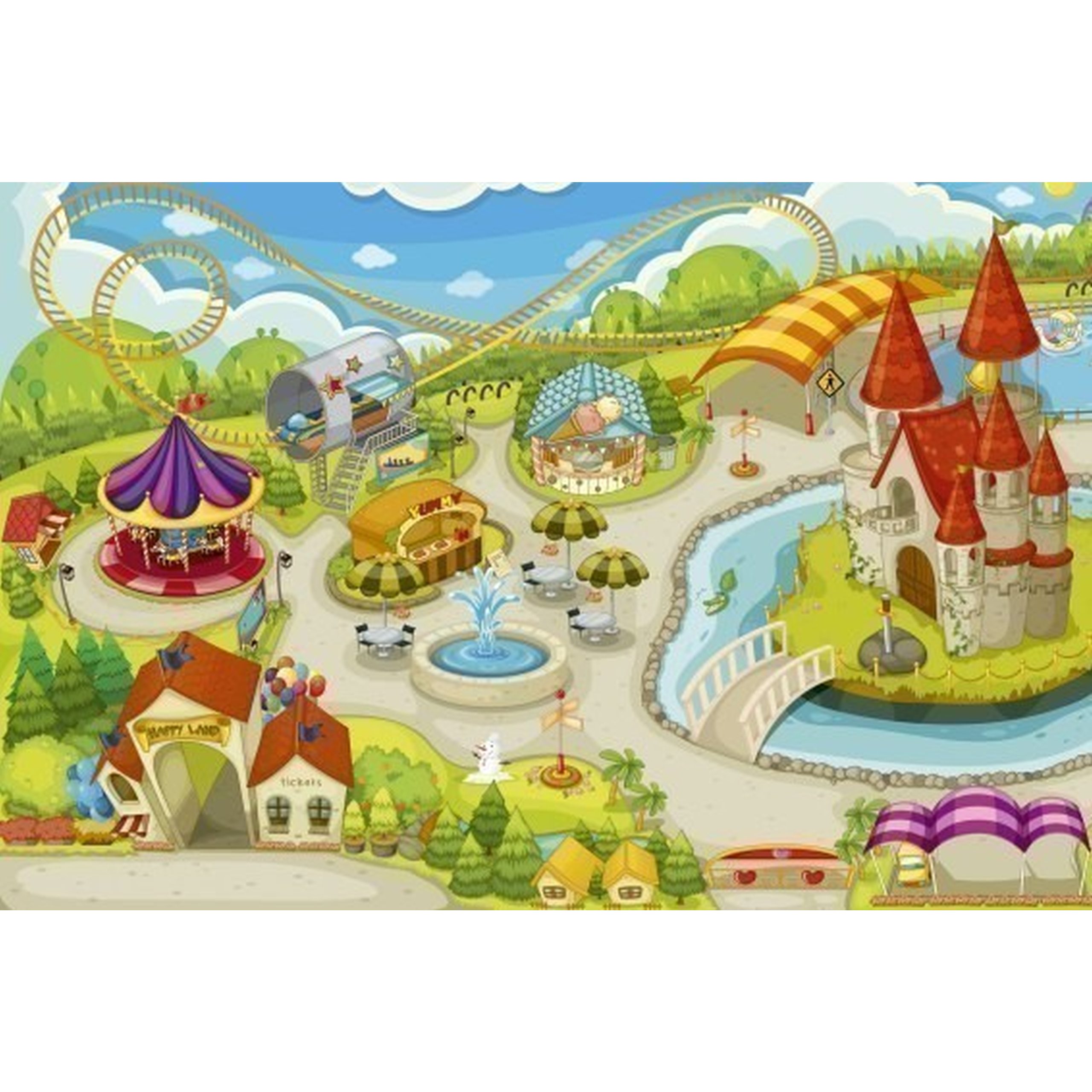 Dimex Línea Dimex MS-2-0337 Papel pintado fotográfico Tejido no tejido Varios tamaños Habitación infantil Verde