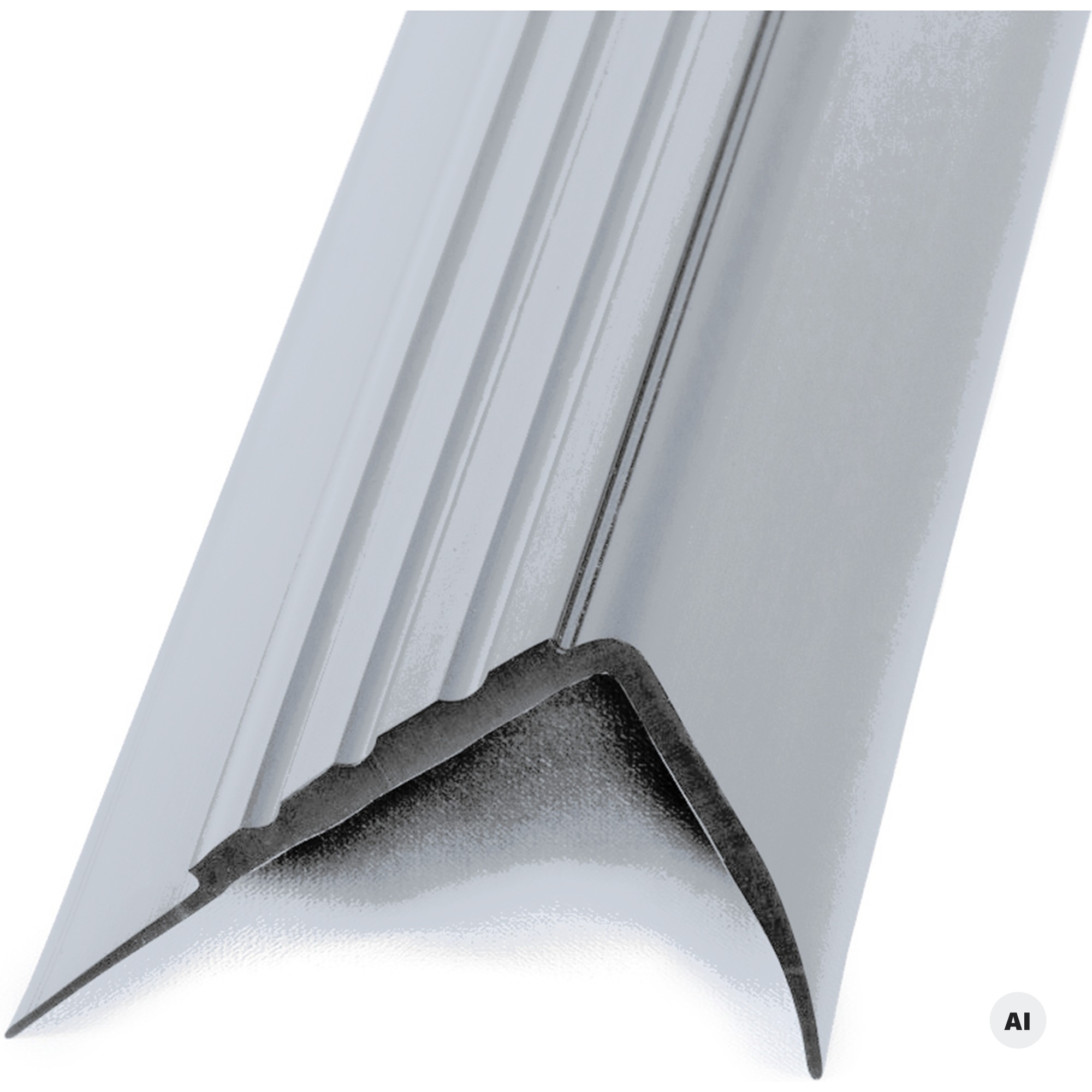 Treppenkantenprofil MEGA OE30 T 49/3,2 R gerillt Verkehrsgrau 4500 mm