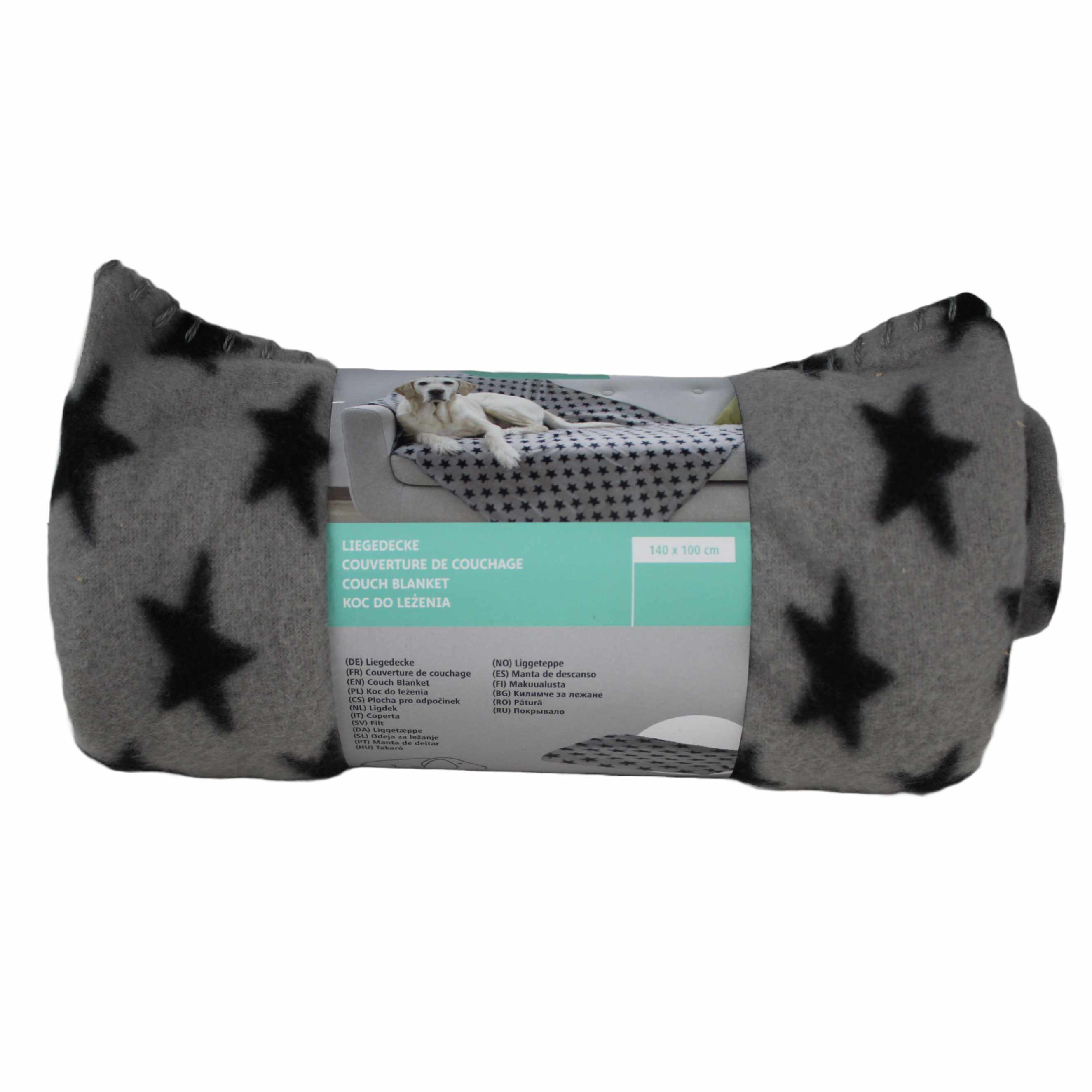 Hundedecke Stella | 140x100cm | grau