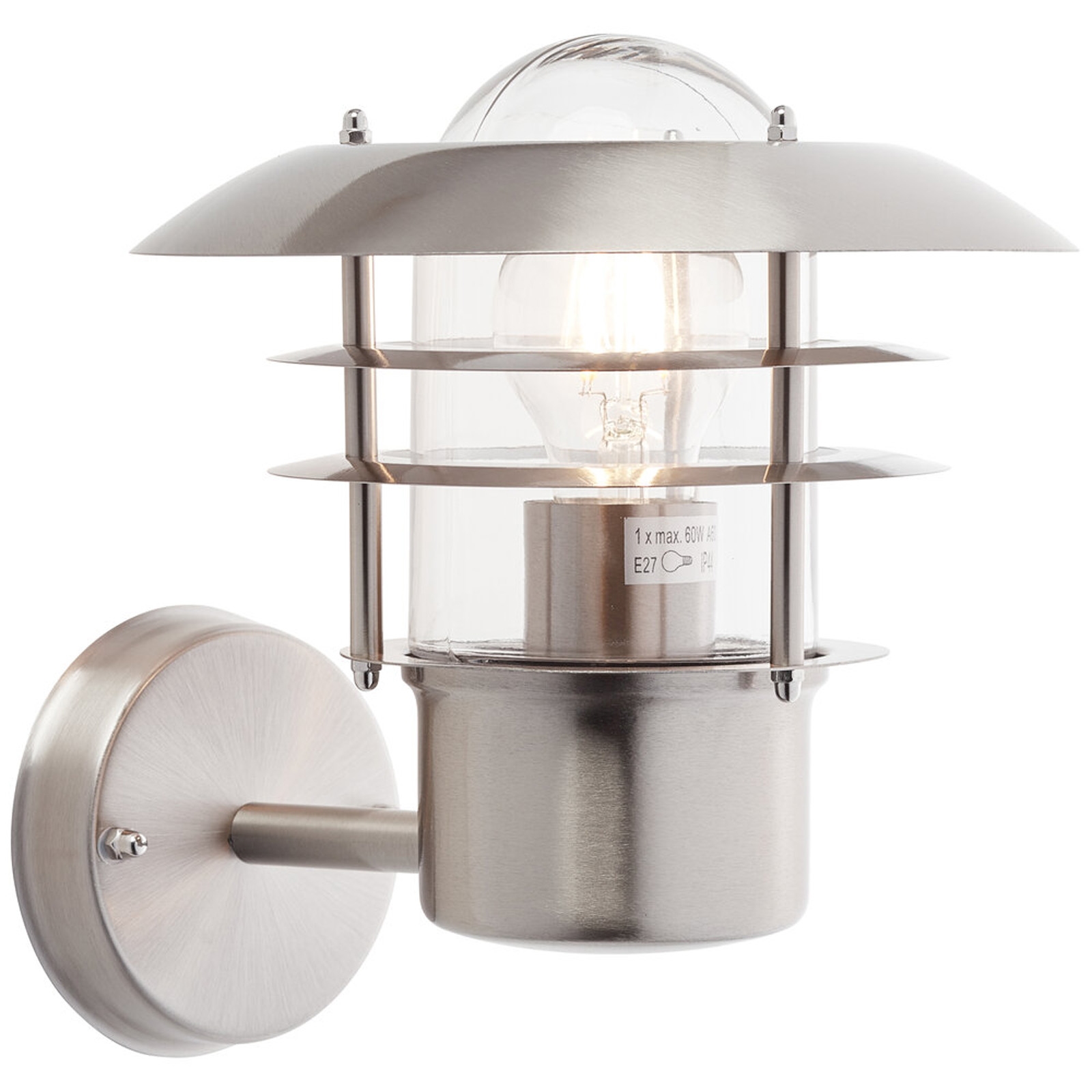 Wandleuchte 25 x 26 x 22 cm Silber Metall Wandlampe Zylindrisch Modern Harmonisch