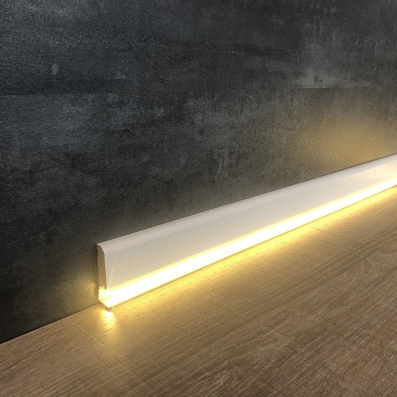Licht Fußleisten MDF-Kern
