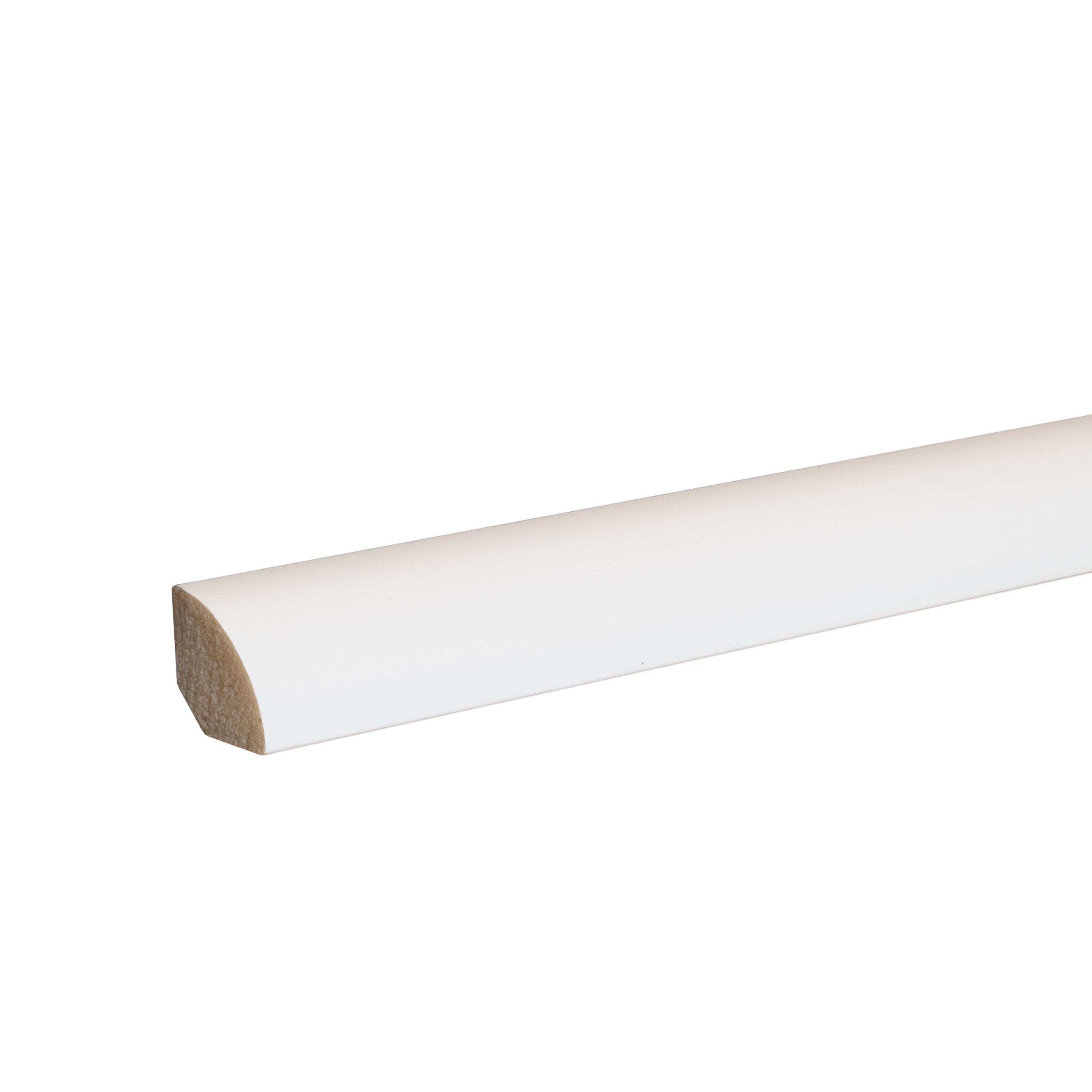 PROVISTON Sockelleiste Kunststoff Weiß - 18 x 18 x 2000 mm Moderne Fußleiste Viertelstableiste