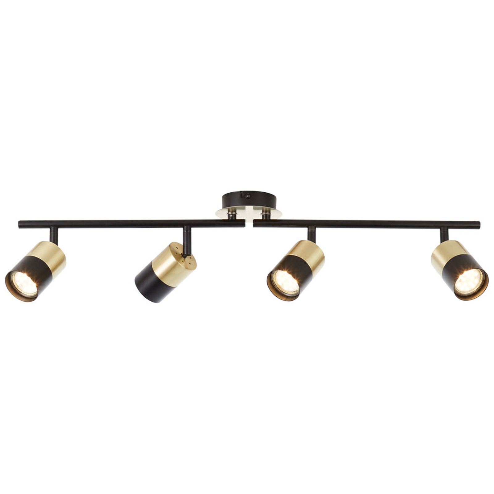 Deckenleuchte 16.8 x 18 x 76.5 cm Gold Metall Deckenlampe Zylindrisch Glamour Retro Harmonisch