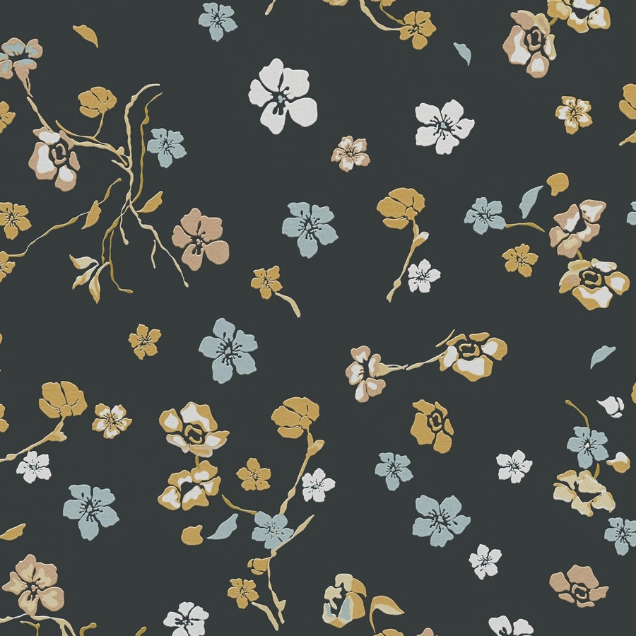A.S. Creation | House of Turnowsky | 389071 | Papier Peint Intissé | Floraux | 10.05 x 0.53 m | Noir