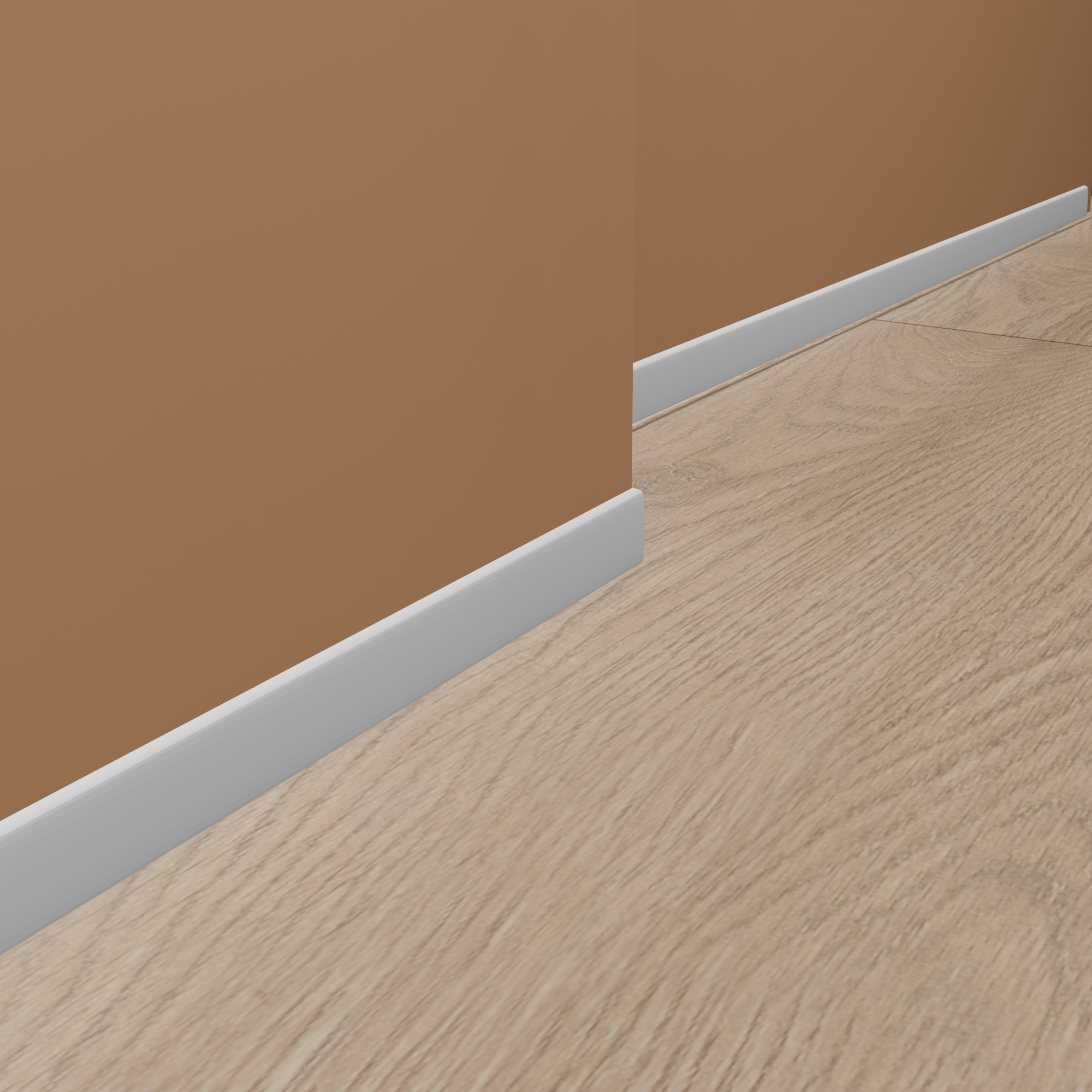 PROVISTON | Plinthe "NE234" en polystyrène PolyForce | 14 x 78 x 2000 mm Blanc | Cache fils