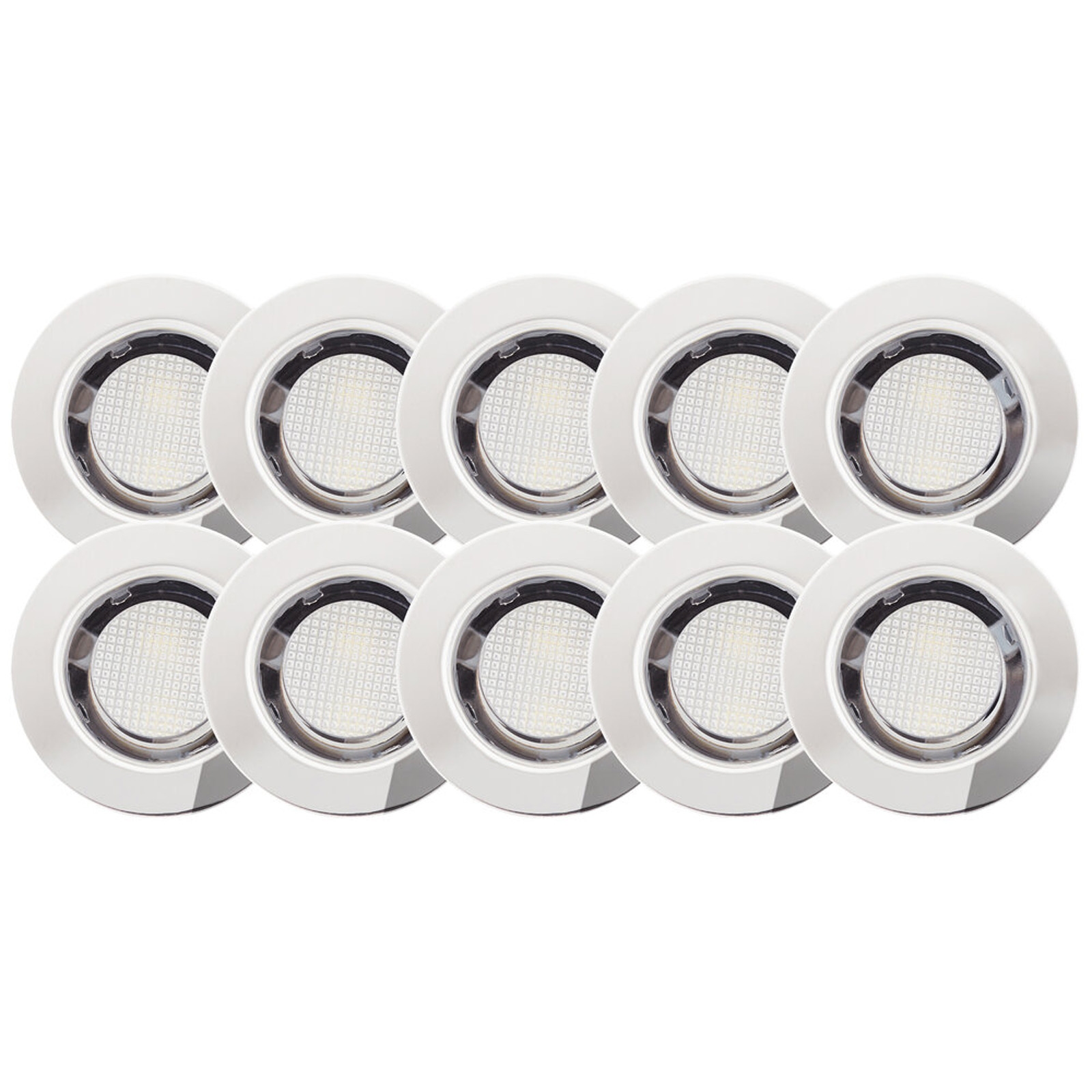 LED Strahler 2.7 x 3 cm Metallic Metall Rund Basic Lichtfarbe: Tageslichtweiß Harmonisch