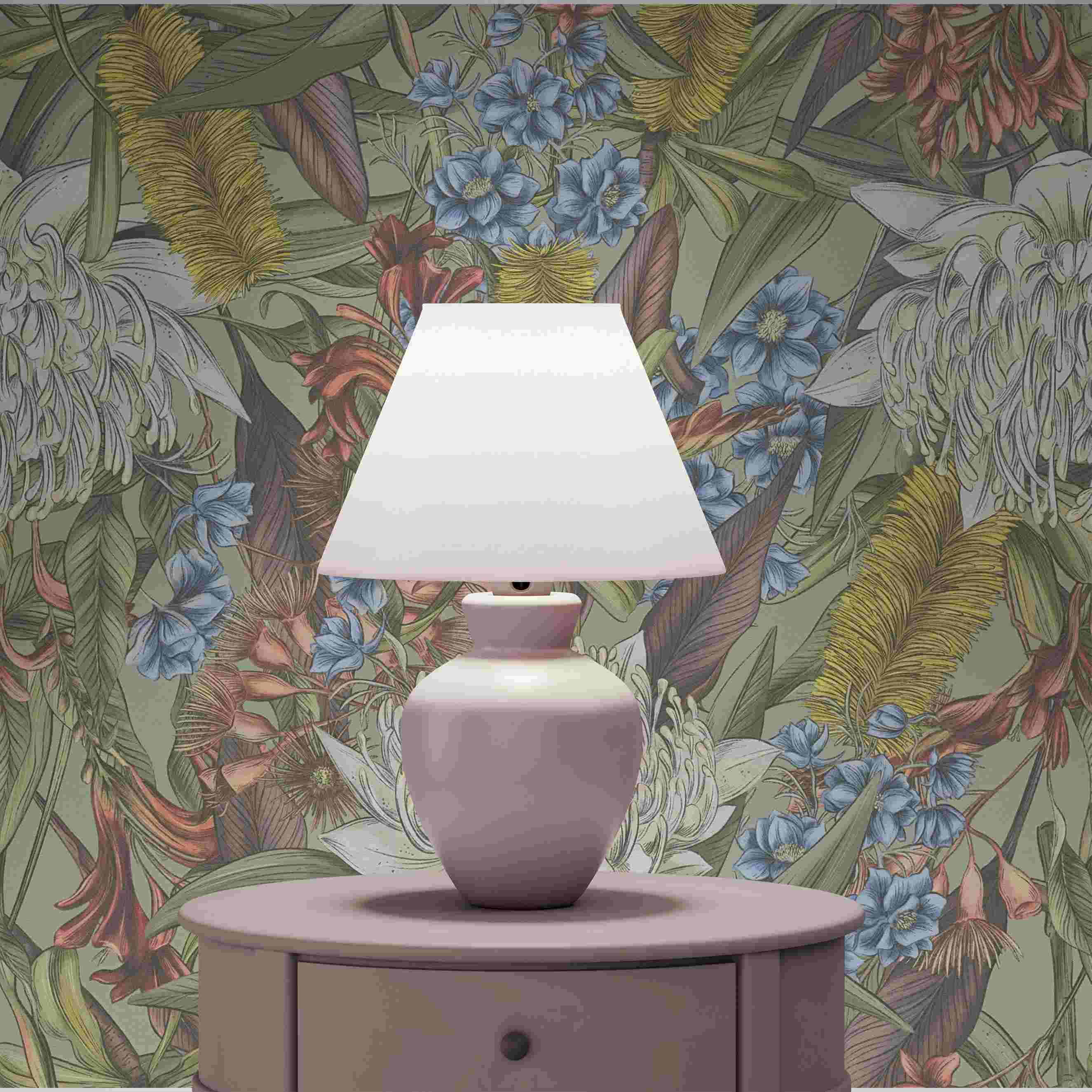 Tapete Juliano Blumen M1-No.4502 | Vlies | Bunt | Grün | Blumen | Tadessi | 10.05 x 0.53 m