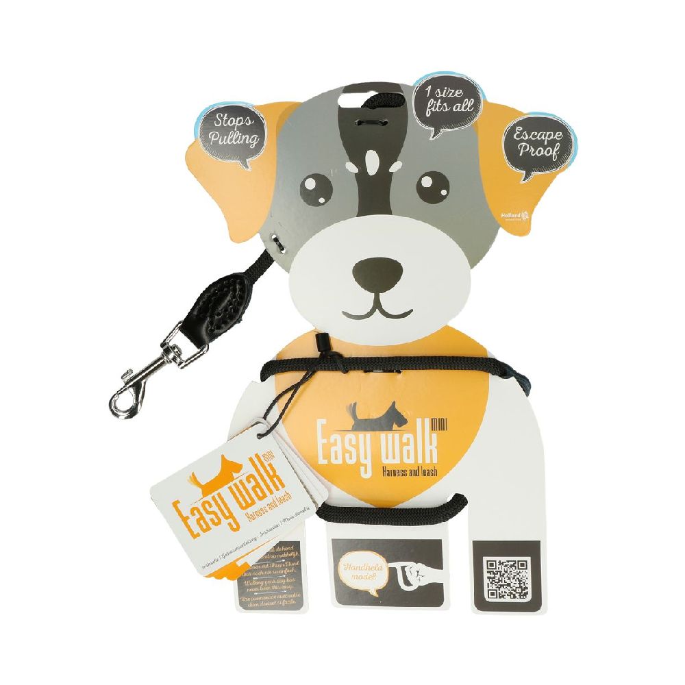 Easy Walk | Hundegeschirr | Mini Schultermodell | versch. Farben | mit Leine | Bequem | Robust