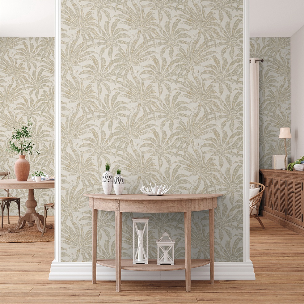 Tapete Lenni Blumen M1-No.11002 Vlies Beige Gold Tadessi 10.05 m x 0.53 m