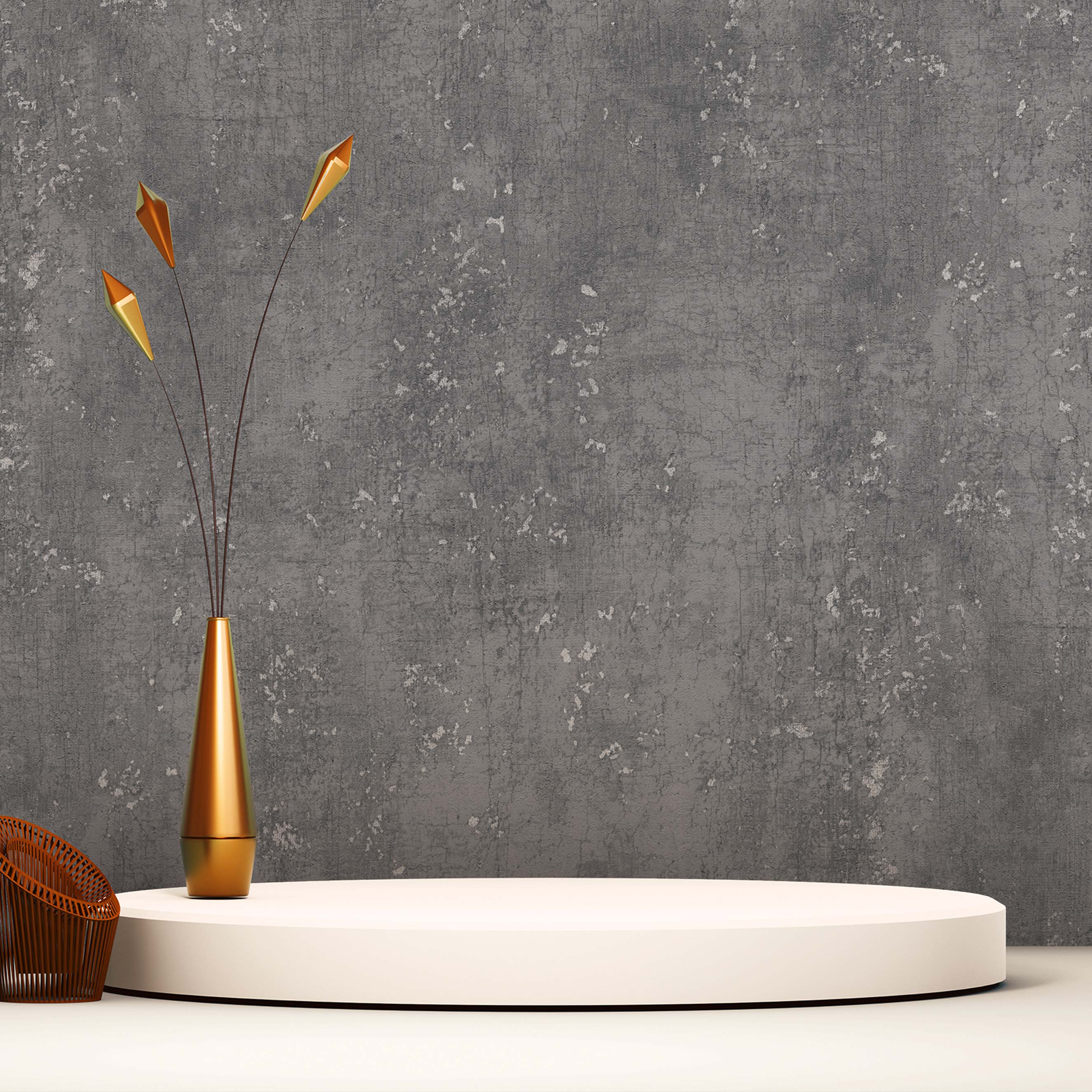 Tapete Beton Mio M1-No.585 Vliestapete Anthrazit Modern Betonoptik Urban Betonwand