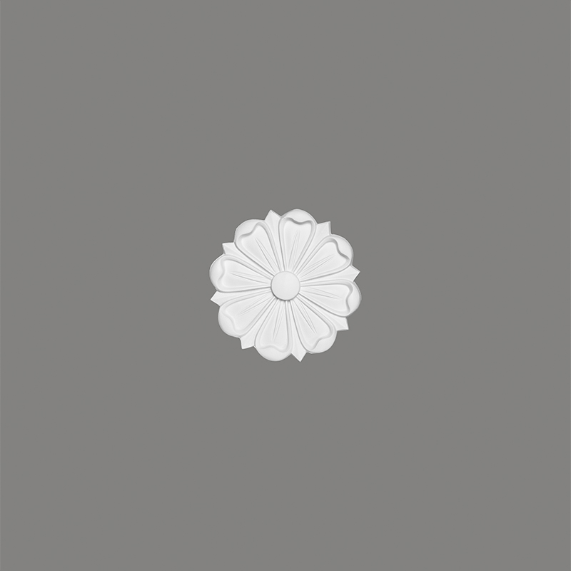 Stuckrosette B3021 160 x 16 x 160 mm Deckenrosette Weiß überstreichbar Stuckrosette Profoam Mardom