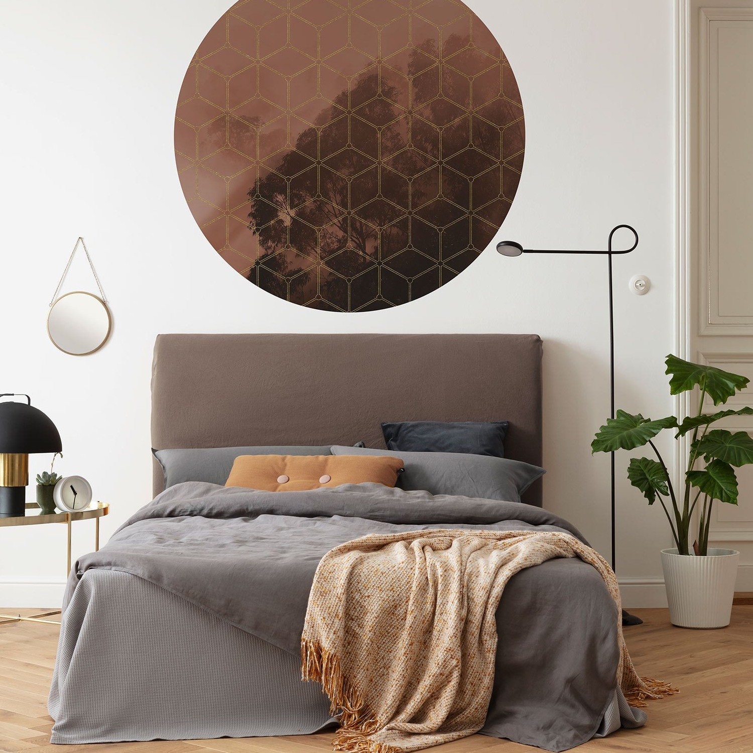 Komar Fototapete Disney Dot New Morning 125 x 125 cm Vlies Selbstklebend Symbiose Würfel Natur