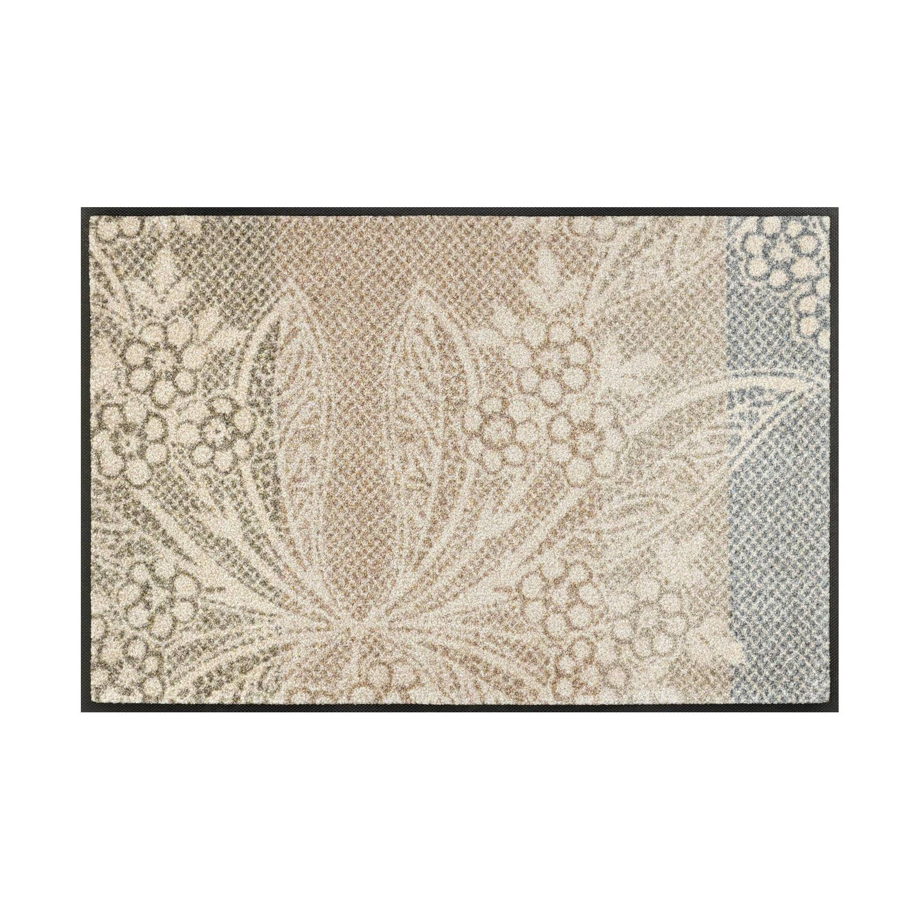 Fußmatte Blumenspitze Schmutzfangmatte waschbar verschiedene Größen Floornovo Trend Design