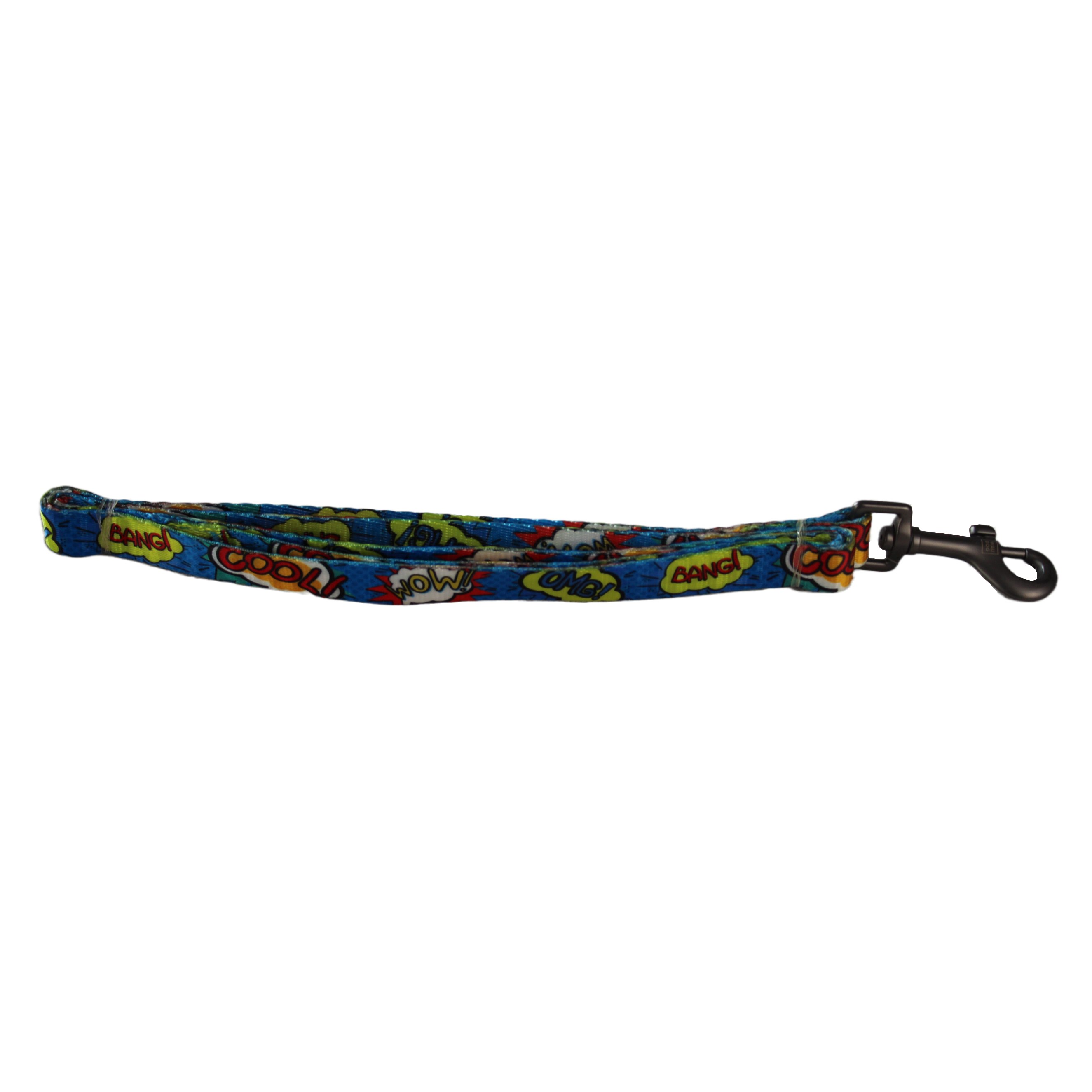 WAUDOG | Hundeleine WOW | Bunt | 122 cm Länge | Nylongewebe | verschleißfest | robust