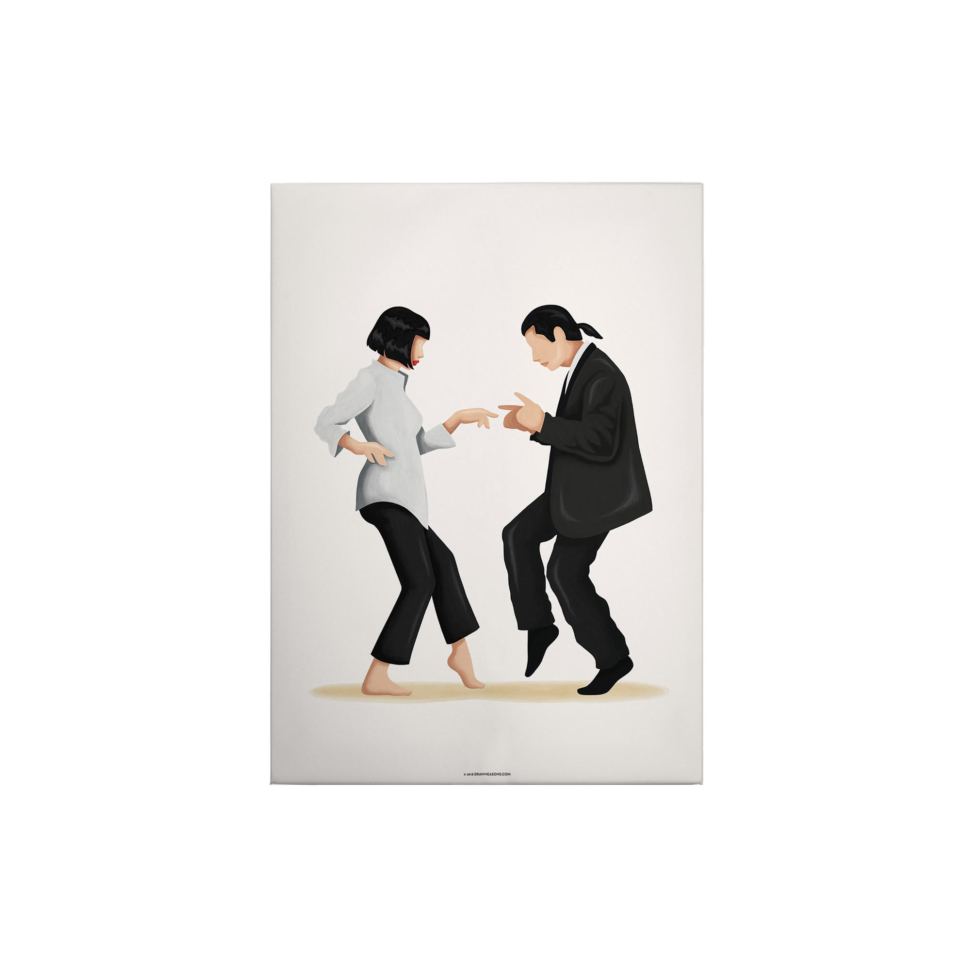 Tadessi Leinwandbild Lifestyle - 70 x 50 cm - M1-No.50426 - Keilrahmen in Weiß Schwarz