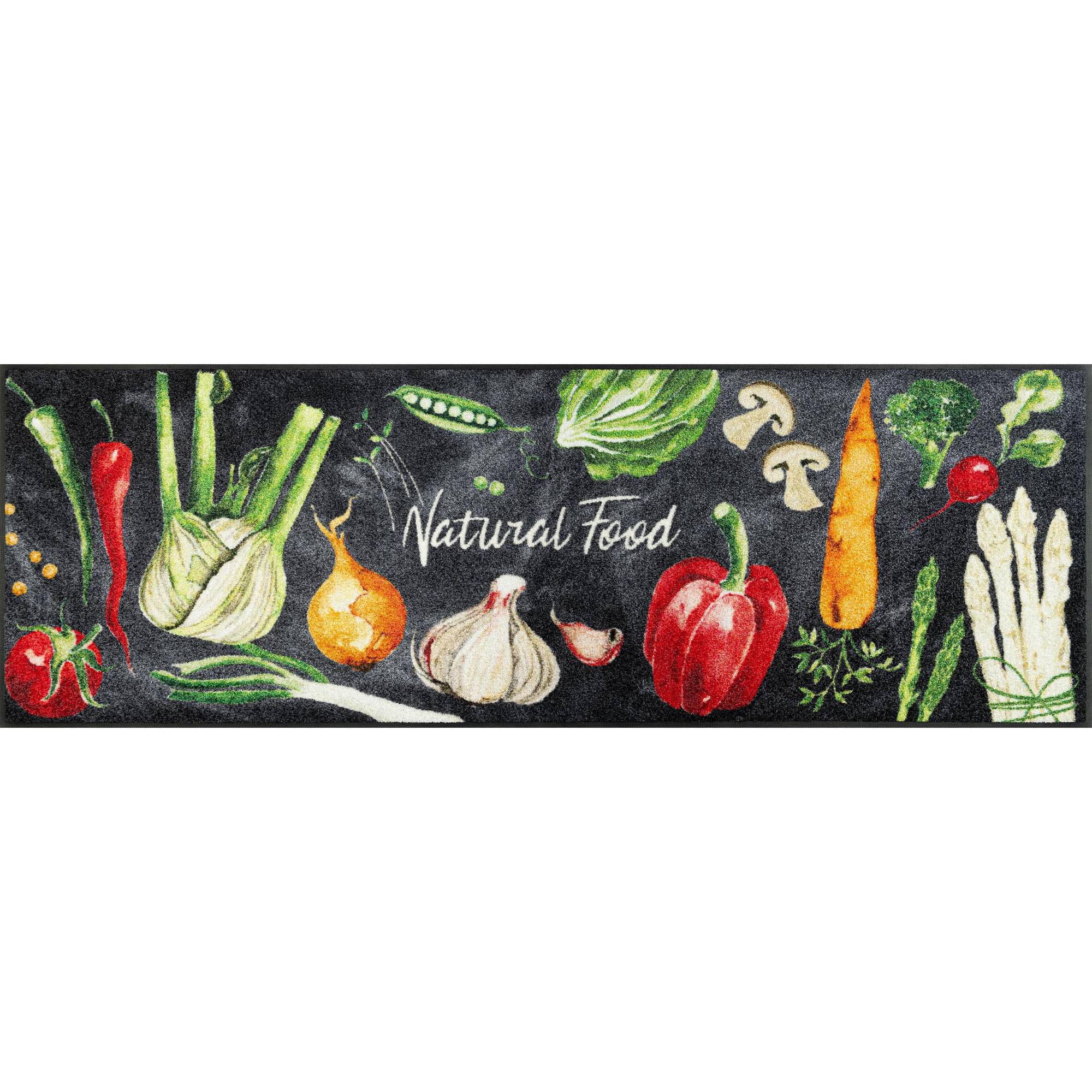 Fussmatte Natural Food Schmutzfangmatte waschbar versch. Größen wash+dry Design