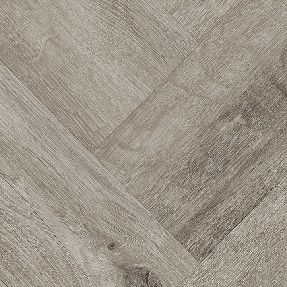 Sol vinyle PVC AMARON Herringbone Chêne Medicci 592 x 148 x 5 mm Vinyle à clipser Gris