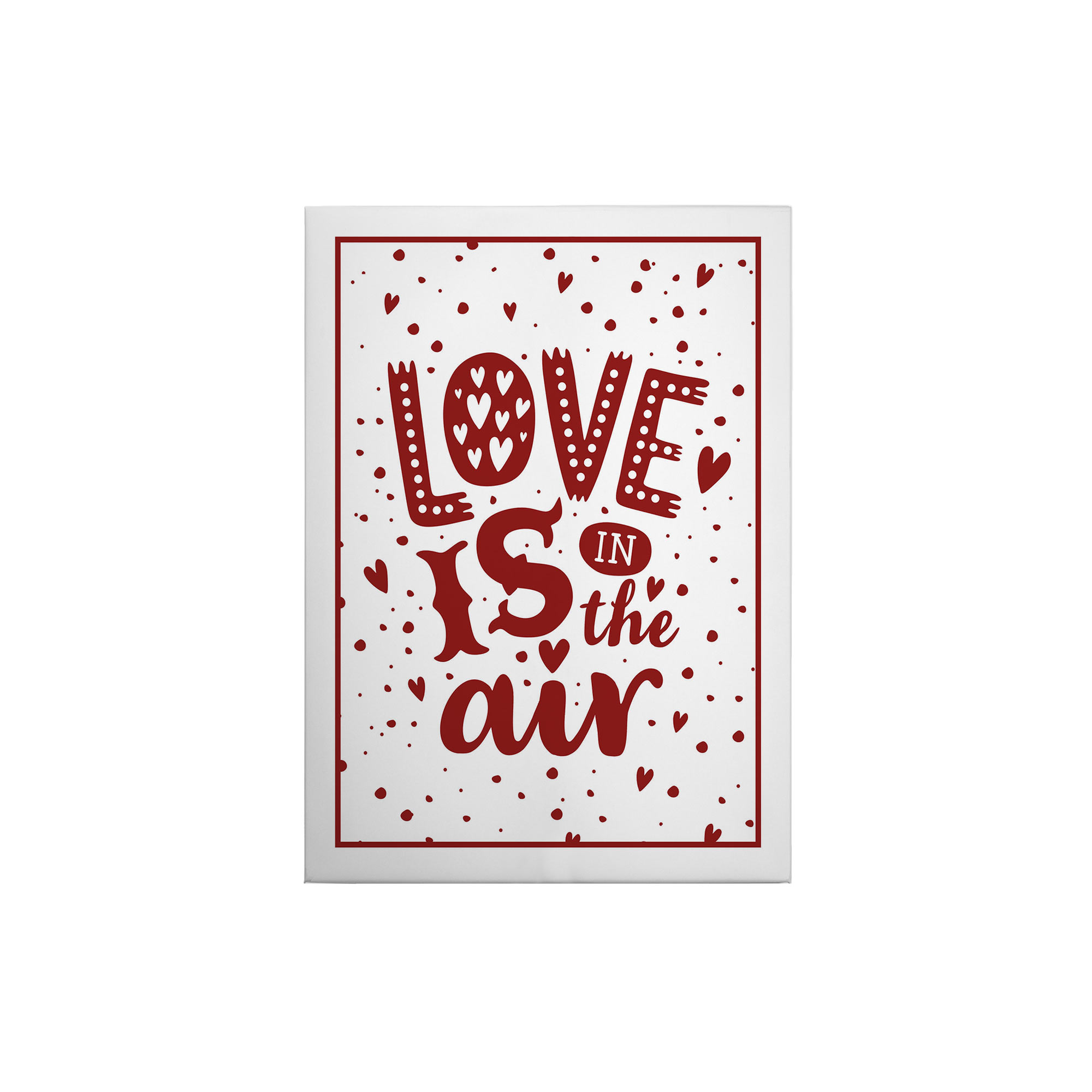 Tadessi Leinwandbild Zitate und Sprüche - 70 x 50 cm - M1-No.50389 - Keilrahmen in Weiß Rot